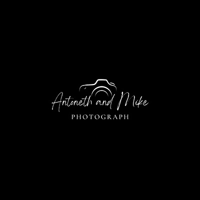 Logo for Antoneth & Mike Photograph branding design graphic design illustration logo minimal typography vector