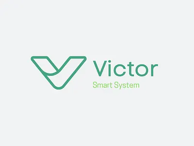 Logo for Victor Smart System branding design graphic design illustration logo minimal typography vector