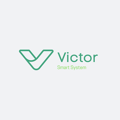 Logo for Victor Smart System branding design graphic design illustration logo minimal typography vector