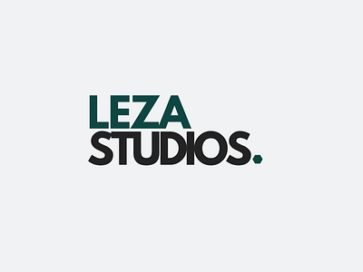 Logo for LEZA STUDIOS. branding design graphic design illustration logo minimal typography vector