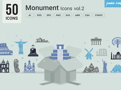 Monument Glyph Icon V2 design graphics readytouse vector