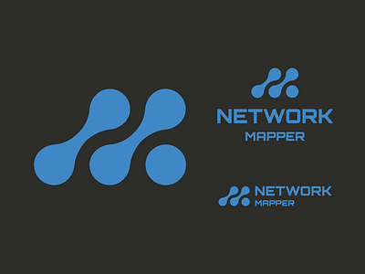 Network Mapper Logo brand identity brand mark branding custom logo futuristic geometric icon design lettering logo design m m logo marketting n network node software software logo tech logo technology typography
