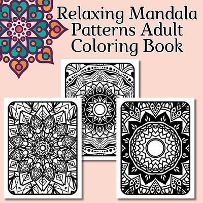 Relaxing Mandala Patterns Adult Coloring Book: Stress Relieving back to school coloring pages design graphic design illustration mandala vector