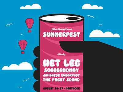SummeFest! concerts illustraion illustration illustration art illustration digital illustrations poster seattle summer