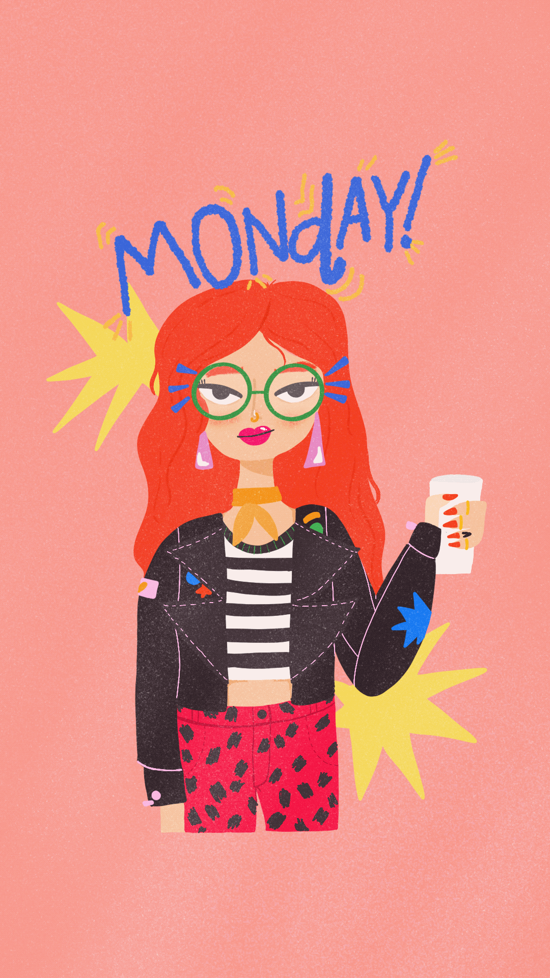 Monday {illustration} 2danimation aftereffects animation design gif illustration logo motion graphics