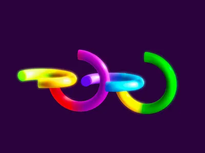 Going in Circles 3d 3d design animation colorful motion spline