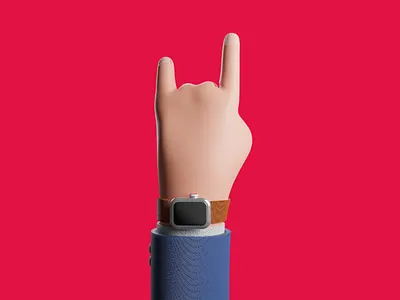 3D Hand Design 3d design 3d hand 3d illustration 3d modelling illustration uiux