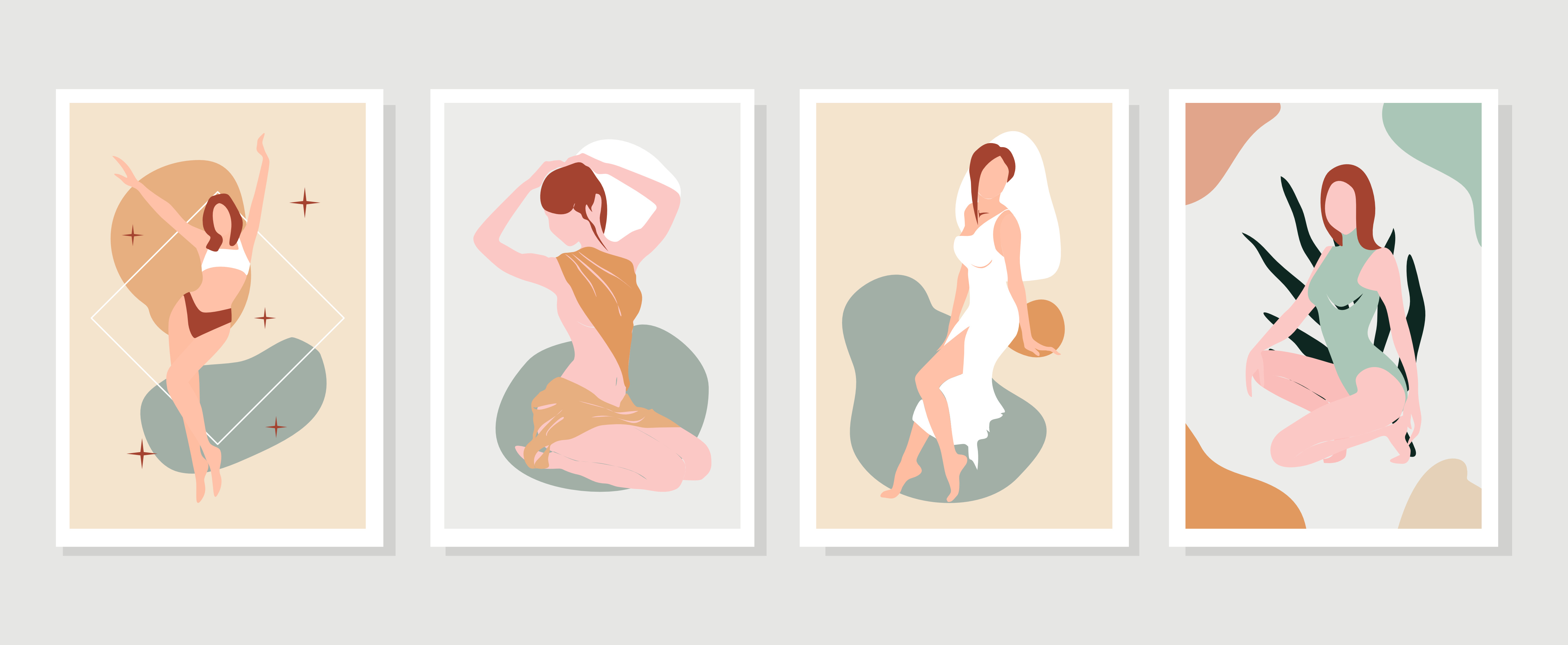 Bohemian Women Diversity bohemian women boho diversity girl illustration vector