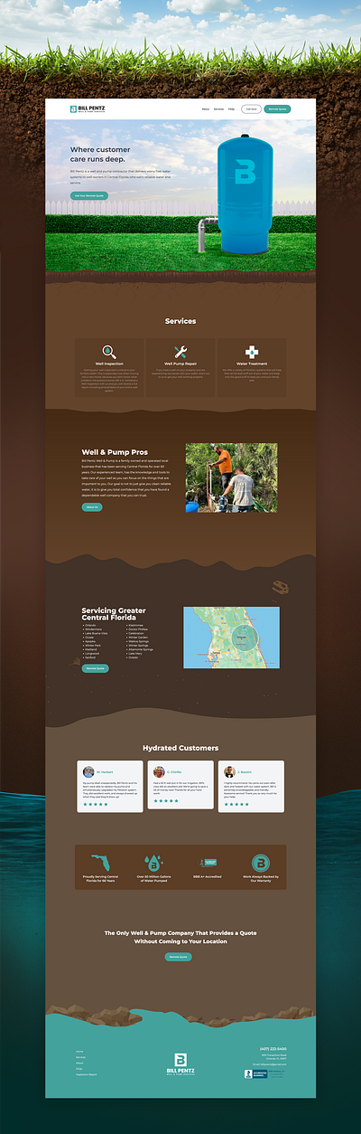 Well & Pump Website agency alarie design branding design graphic design ui