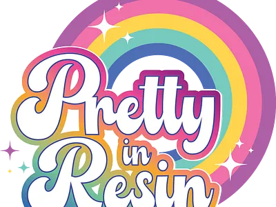Pretty in Resin app branding design graphic design illustration logo typography ui ux vector