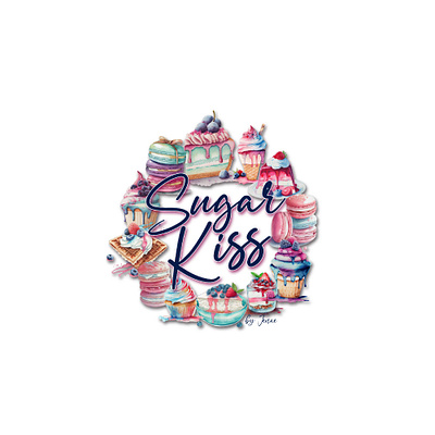 Sugar Kiss Branding Kit app branding design graphic design illustration logo typography ui ux vector