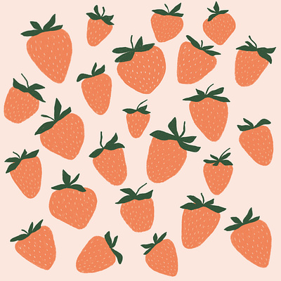 Strawberry Season design graphic design illustration marketing pattern seamless pattern strawberries strawberry summer vector