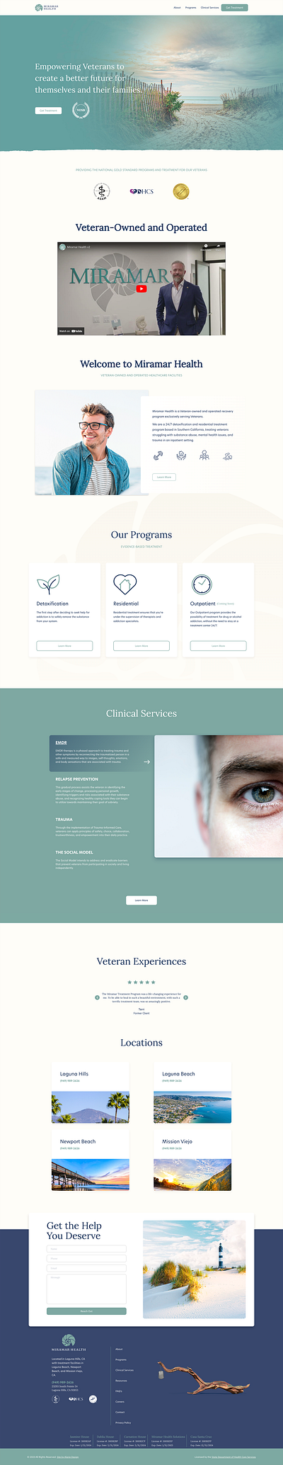 Rehab Website agency alarie design branding design graphic design ui