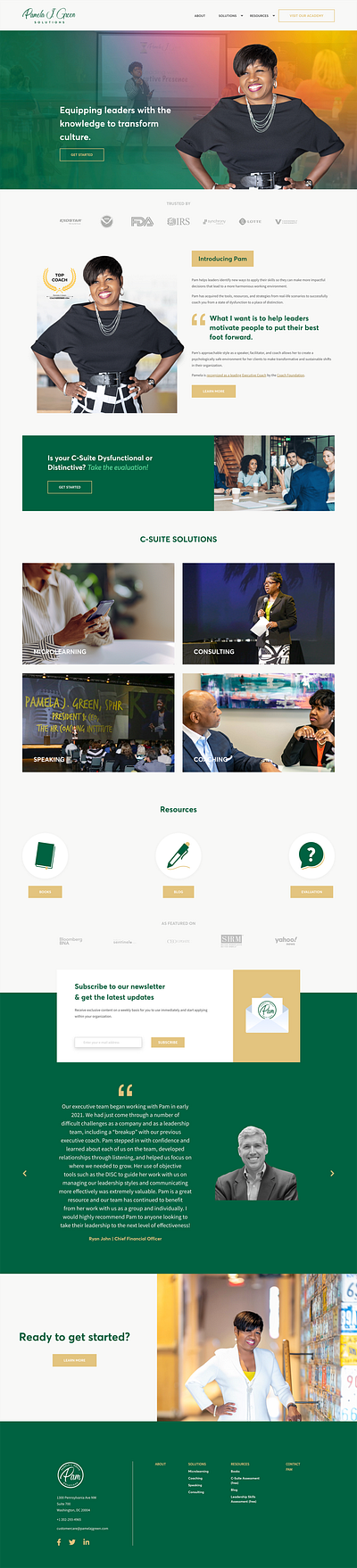 Motivational Speaker Website agency alarie design branding design graphic design ui