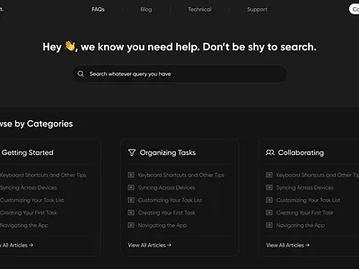 FAQ Page design faq landing page ui uiux web design