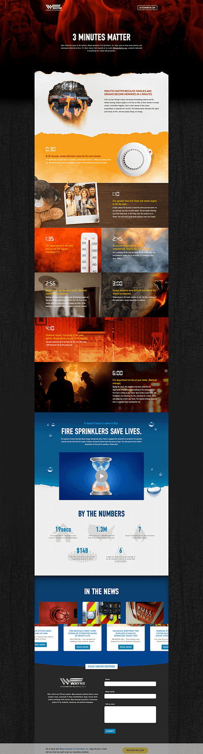 Fire Safety Website agency alarie design branding design graphic design ui