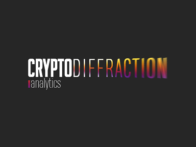 CRYPTO Diffraction Logo branding graphic design logo