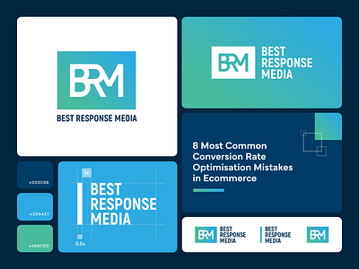 Best Response Media branding logo monogram