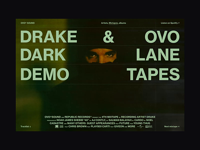 Drake intro concept album animation design interaction landing loader loading page preloader ui ux web
