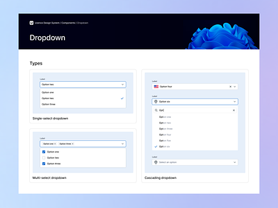 UI Component - Dropdown | Uzence app creativity design design system dropdown field figma form innovation input search select type ui ui design uidesign uiux user input ux web