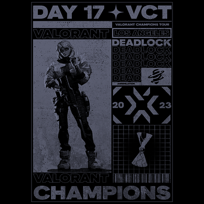 Valorant Champions 2023 - Day 17 art artwork design poster valorant