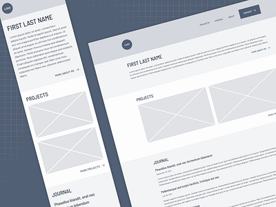 Wireframes for a responsive professional portfolio website portfolio wireframes responsive website responsive website wireframes wireframes