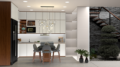 3D Kitchen Interior 3d 3d graphics 3ds max art artwork design graphic design illustration