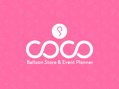 Coco Ballon Store and Event planner branding branding design graphic design illustration logo typography ui ux vector