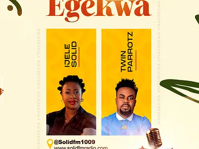 Radio tour e-flier designs for event promotion (African ) albumcover