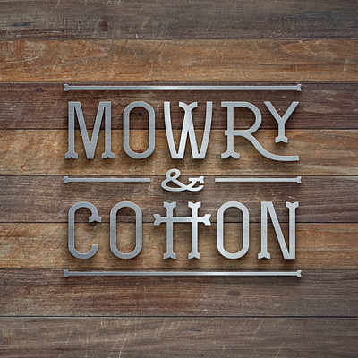 Mowry & Cotton graphic design logo