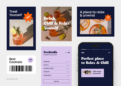 Cocktail Brand Design brand cocktail colors design dribble figma juice minimal mockup modern style ui ux website