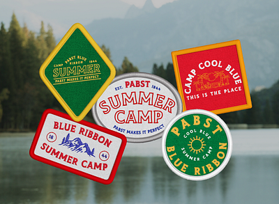 Pabst Summer Camp graphic design merch design