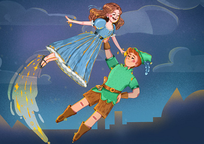 13 "Peter Pan Adventures" 2d 2d art 2dart children illustration concept art design illustration procreate
