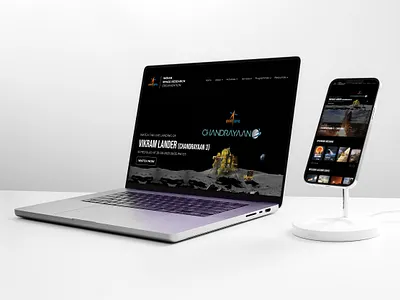 ISRO Landing Page Concept Design design graphic design isro landing mockup page space ui ux web