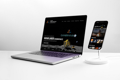 ISRO Landing Page Concept Design design graphic design isro landing mockup page space ui ux web