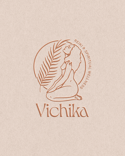 Vichika Reiki & Spiritual Wellness Logo Design branding design graphic design illustration logo