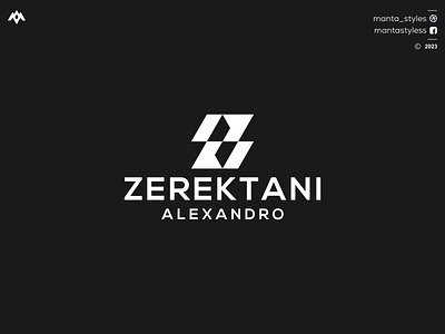 ZEREKTANI ALEXANDRO branding design icon letter logo minimal z company logo z logo