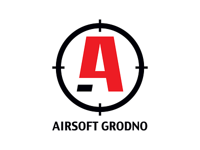 Logo A4 adrenalin aim air airsoft black club design graphic design illustration logo logotype red round sport vector
