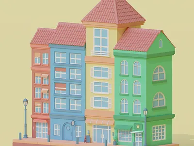 Sweden 3d 3d art art art direction blender blender3d branding city design digital digital art graphic design icon illustration low poly lowpoly lowpoly art sweden ui