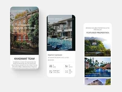 Real Estate Website design development mobile ui ux web webflow