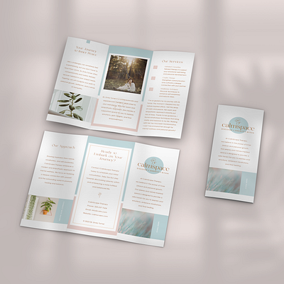 PRIVATE PRACTICE THERAPIST brochure design // brand concept brand collateral brand design brand guidelines branding brochure design design graphic design identity design logo logo design logo system