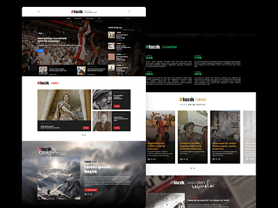 Dergi Homepage homepage ui ux website