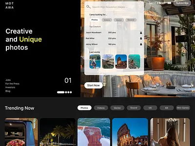 Visual Library Web Page app design typography ui ux