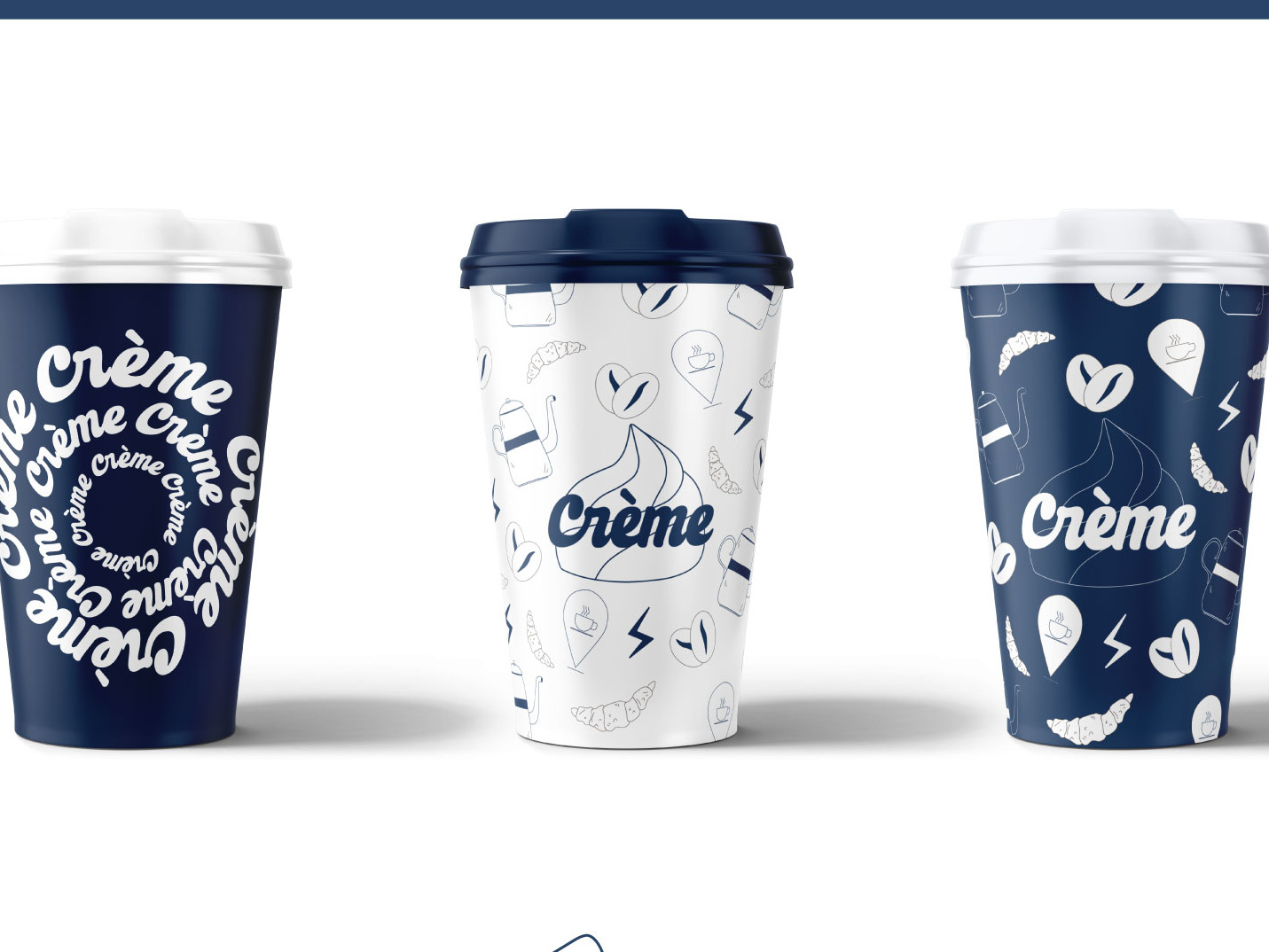 Crème coffee shop branding by Anahit Anoyan on Dribbble