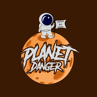 Planet Danger Illustration app branding design graphic design illustration lesson lifestyle logo ui vector