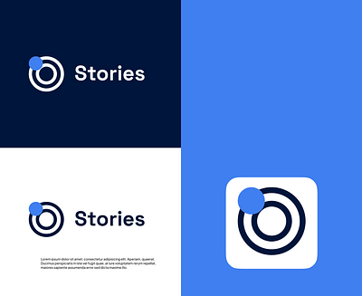 Stories Logo branding design logo ui vector