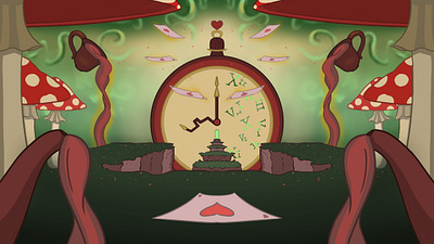 Alice in Wonderland Inspired Concept concept art digital illustration environment fantasy art fantasy environment illustration photoshop illustration