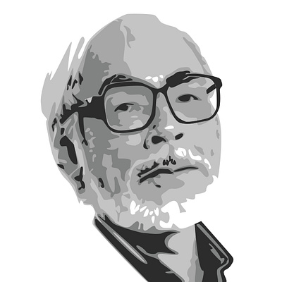 Miyazaki - Graphic Art digital illustration fan art graphic art graphic design illustration vector art
