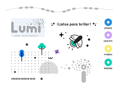Lumi brand elements branding design graphic design illustration logo vector