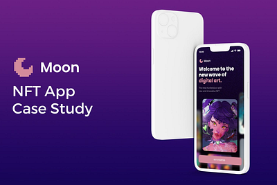 Moon NFT- Final Case Study app design typography ui